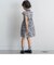 前立てデザインシック花柄ワンピース(95~150cm)