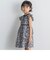 前立てデザインシック花柄ワンピース(95~150cm)