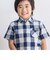 ポケット付きブロックチェックシャツ(95~150cm)