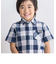 ポケット付きブロックチェックシャツ(95~150cm)