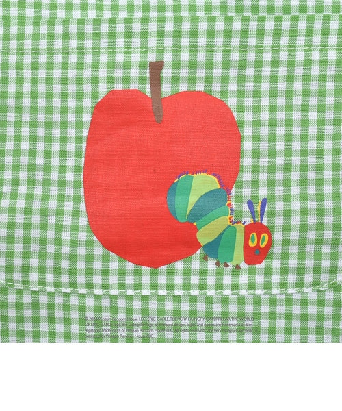 絵本コラボ-はらぺこあおむし-】フロントポケット付サロペット+あおむ