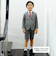 モクロディ裾ダブルスラックスハーフパンツ(110~130cm)
