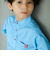 カラー織ネームストライプシャツ(110~160cm)