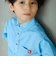カラー織ネームストライプシャツ(110~160cm)