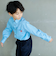 カラー織ネームストライプシャツ(110~160cm)