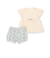 天竺Tシャツ＆花プリントブルマセット(70~90cm)