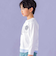 エッフェル塔レタープリントレイヤード風長袖Tシャツ(90~150cm)