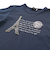 エッフェル塔レタープリントレイヤード風長袖Tシャツ(90~150cm)