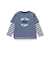 ロゴ半袖Tシャツ+マルチボーダー長袖Tシャツセット(90~150cm)
