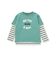 ロゴ半袖Tシャツ+マルチボーダー長袖Tシャツセット(90~150cm)