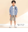 ギンガムチェックシャツ+Tシャツセット(80~130cm)
