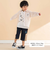 ギンガムチェックシャツ+Tシャツセット(80~130cm)