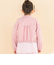 リップルストライプペプラム/フード取り外しジャケット(90~130cm)