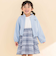 リップルストライプペプラム/フード取り外しジャケット(90~130cm)