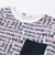 ワッペンTシャツ＋ロゴ柄ロンT セット(100~160cm)
