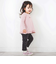 【スララク/防汚加工】ときめきデザイン女の子長袖Tシャツ(80~130cm)