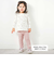 【スララク/防汚加工】ときめきデザイン女の子長袖Tシャツ(80~130cm)