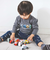 【スララク/防汚加工】わくわくデザイン男の子長袖Tシャツ(80~130cm)