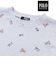 【POLO BCS(ポロ・ビーシーエス)×SLAP SLIPコラボ】【お揃い】POLO総柄プリントTシャツ+クマさん刺しゅうベスト2点セット(80~130cm)