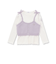 ラメニットビスチェ+テレコTシャツ2点セット(90~130cm)