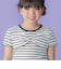 リブボーダーリボンポイントTシャツ(95~150cm)