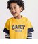 ロゴパッチＴシャツ＋ボーダーロンＴ セット(100~160cm)
