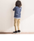 ロゴ刺しゅうコンバーチブルストレッチナイロン2wayパンツ(100~160cm)