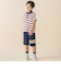 ストレッチチノライン切替ハーフパンツ(95~160cm)