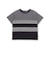 天竺無地+チェック切り替え半袖Tシャツ(95~150cm)