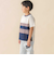 天竺無地+チェック切り替え半袖Tシャツ(95~150cm)
