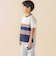 天竺無地+チェック切り替え半袖Tシャツ(95~150cm)