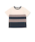 天竺無地+チェック切り替え半袖Tシャツ(95~150cm)