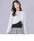 【 ニコ☆プチ 掲載 】肩あきTシャツ＆シャーリングトップセット(130~160cm)
