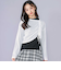 【 ニコ☆プチ 掲載 】肩あきTシャツ＆シャーリングトップセット(130~160cm)