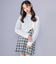 【 ニコ☆プチ 掲載 】肩あきTシャツ＆シャーリングトップセット(130~160cm)