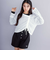【 ニコ☆プチ 掲載 】肩あきTシャツ＆シャーリングトップセット(130~160cm)