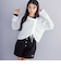 【 ニコ☆プチ 掲載 】肩あきTシャツ＆シャーリングトップセット(130~160cm)