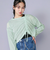 【 ニコ☆プチ 掲載 】肩あきTシャツ＆シャーリングトップセット(130~160cm)