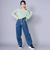【 ニコ☆プチ 掲載 】肩あきTシャツ＆シャーリングトップセット(130~160cm)