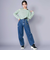 【 ニコ☆プチ 掲載 】チャーム付きサイドカットアウトデニムパンツ(130~160cm)