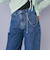 【 ニコ☆プチ 掲載 】チャーム付きサイドカットアウトデニムパンツ(130~160cm)