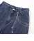 【 ニコ☆プチ 掲載 】チャーム付きサイドカットアウトデニムパンツ(130~160cm)