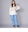 【 ニコ☆プチ 掲載 】チャーム付きサイドカットアウトデニムパンツ(130~160cm)
