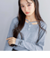 【 ニコ☆プチ 掲載 】クロスネック裾花柄Tシャツ(130~160cm)