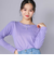 【 ニコ☆プチ 掲載 】クロスネック裾花柄Tシャツ(130~160cm)