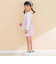 【お揃い】ワッシャーチェックキャミ重ね着風長袖Tシャツ(80~130cm)