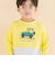 天竺スパンフライス配色くるまプリント長袖Tシャツ(80~130cm)