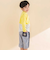 天竺スパンフライス配色くるまプリント長袖Tシャツ(80~130cm)