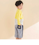 天竺スパンフライス配色くるまプリント長袖Tシャツ(80~130cm)