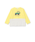 天竺スパンフライス配色くるまプリント長袖Tシャツ(80~130cm)